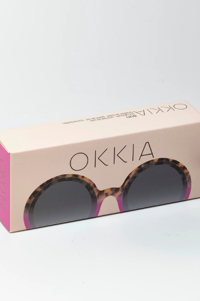 Okkia Monica Sunglasses - Havana Pink.
