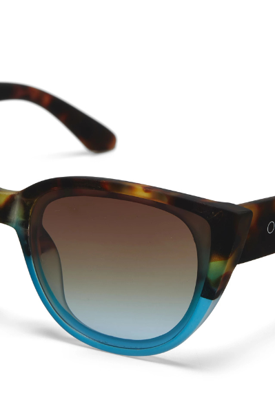Okkia Silvia Sunglasses - Havana and Blue.
