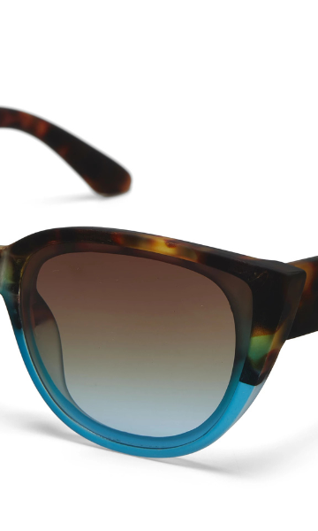 Okkia Silvia Sunglasses - Havana and Blue.