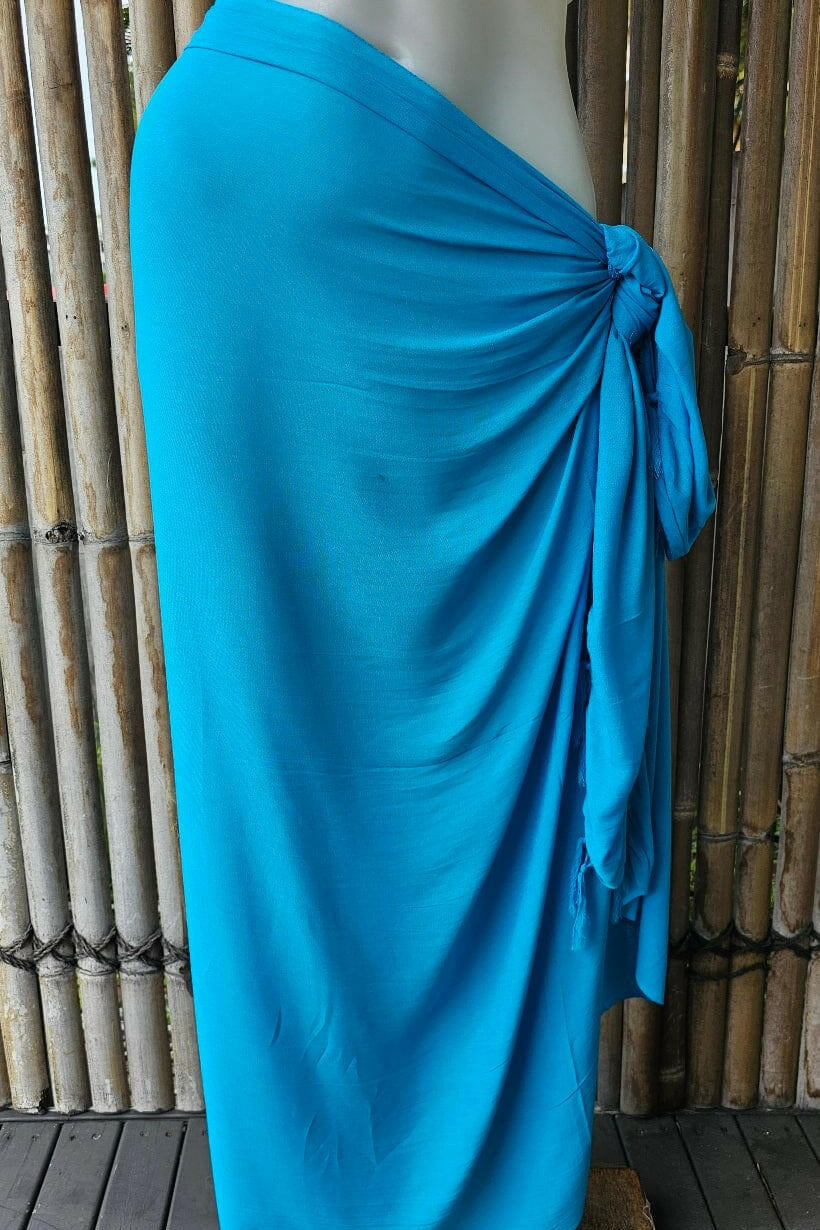Rayon Solid Colour Sarongs with Fringe.