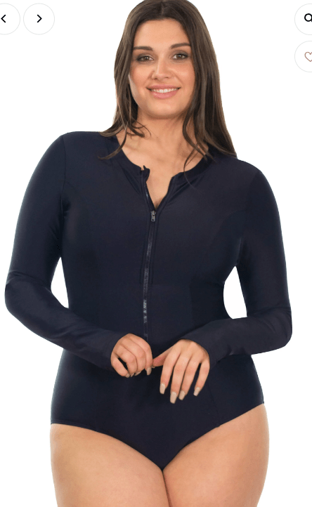 B Free Swim Surf Suit One Piece Black.