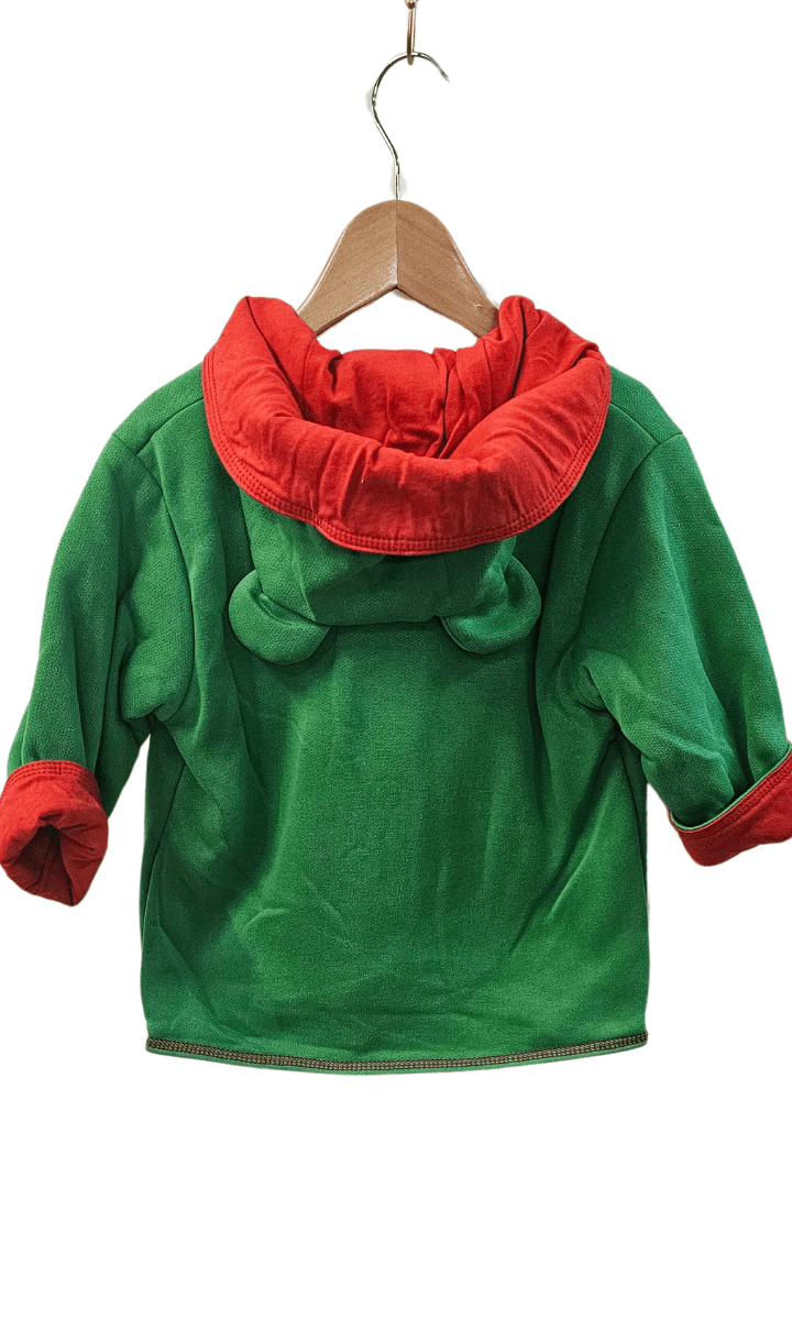 Ozi Varmints Hooded Jacket with Ears Polar Fleece Reversible Emerald.