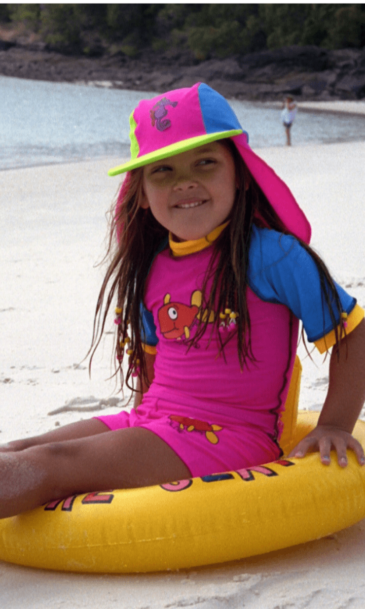 Ozi Varmints Flap Cap- Sizes - SP50+ Sun Protections Swim Hats.