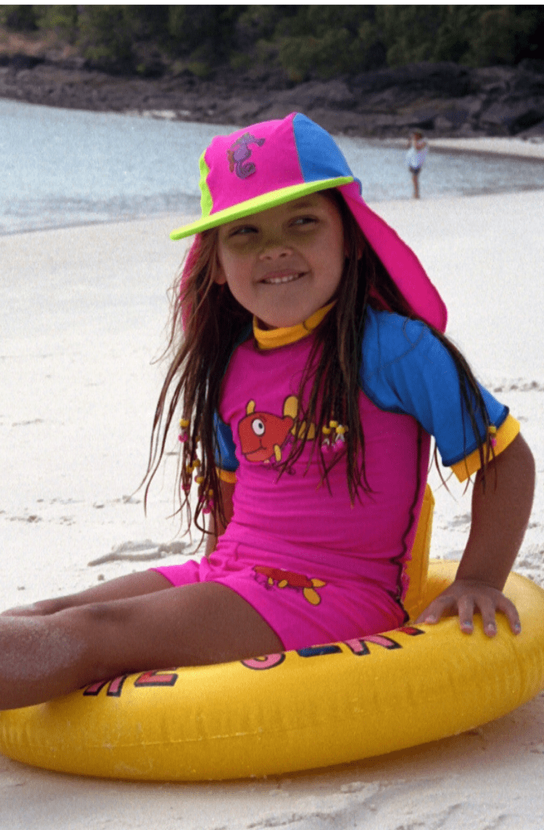 Ozi Varmints Flap Cap- Sizes - SP50+ Sun Protections Swim Hats.