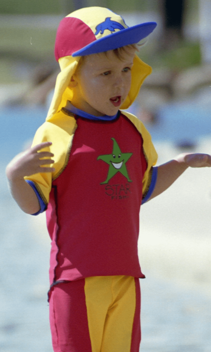 Ozi Varmints Short Sleeve Rash Vest Australian Swimwear.