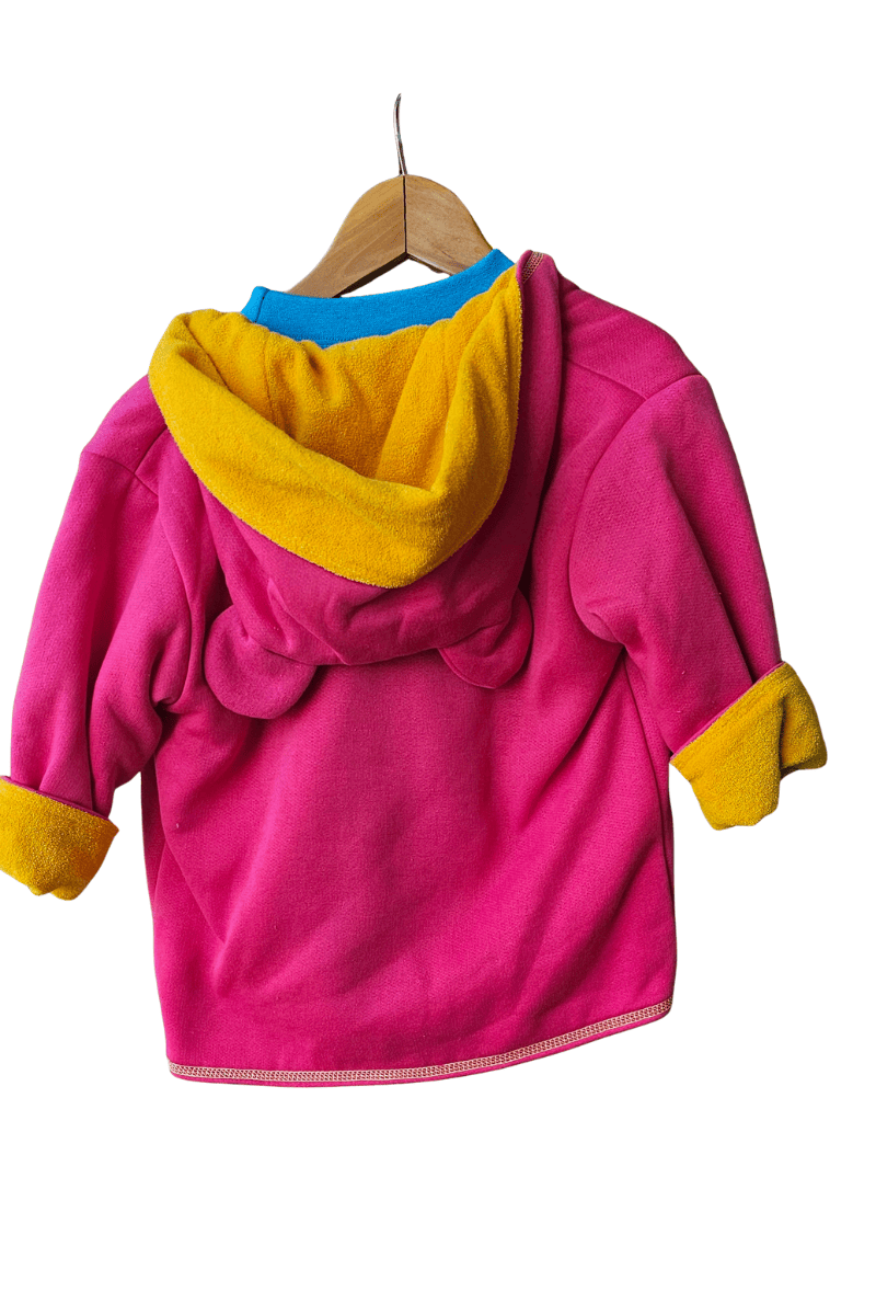 Ozi Varmints Hooded Jacket with Ears Polar Fleece Reversible.