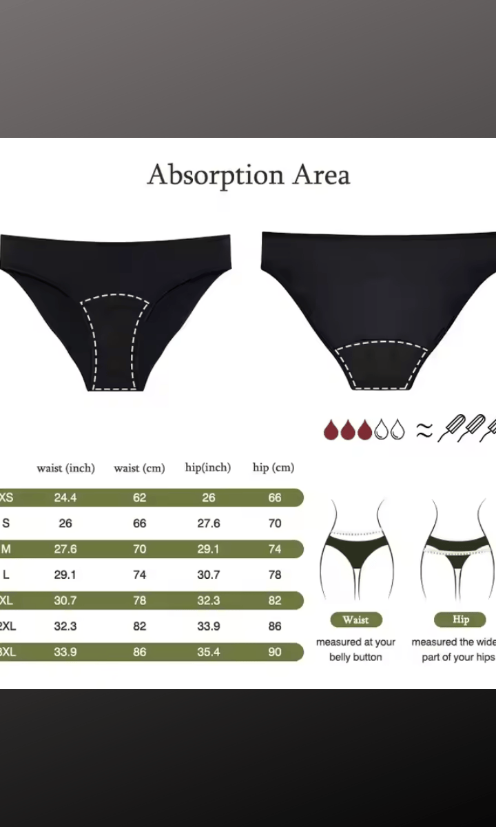 Period Proof Swimwear Brief - Black.