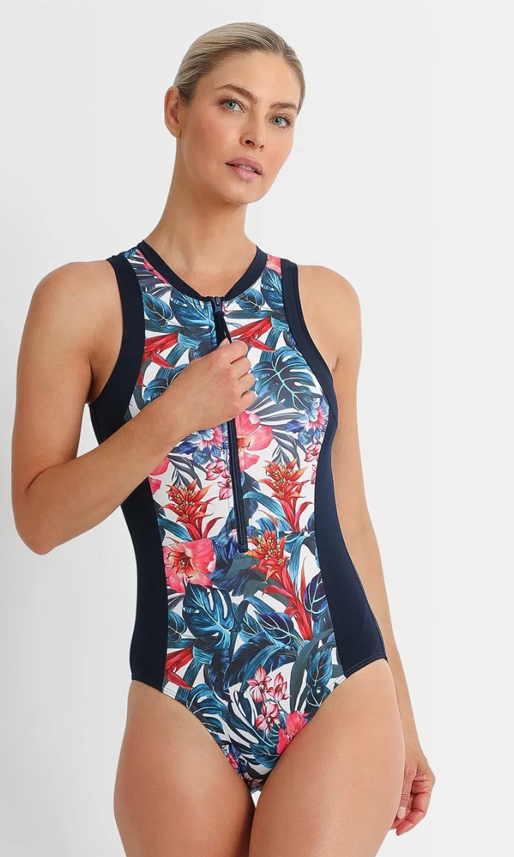 Sunseeker Oasis Sleeveless Sun Suit Chlorine Resist Mast One Piece.