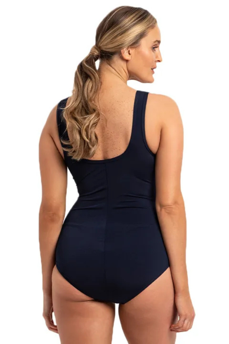 Poolproof Vogue Fan Splice Tank One Piece - Navy.