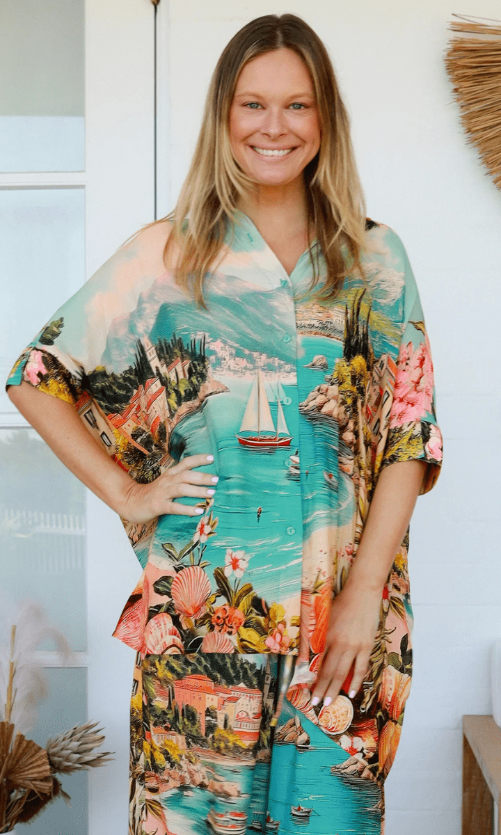 Salty Palm Sierra Rayon Shirt.