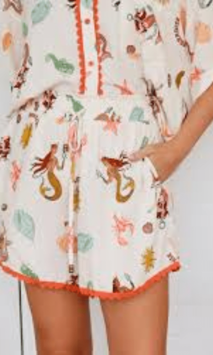 Salty Palm Elizabeth Rayon Shorts.