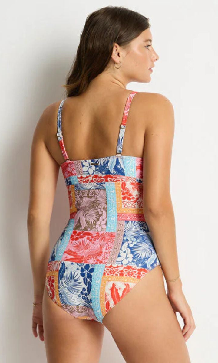 SL1081CI Coco Island Wrap Front DD/E Cup One Piece