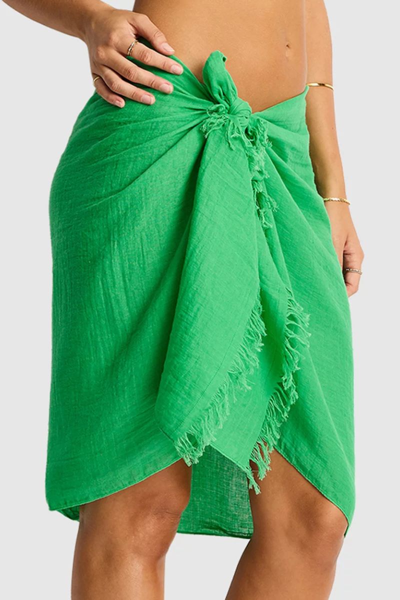 sea-level-sunset-frayed-sarong-kelly-green-ozresort
