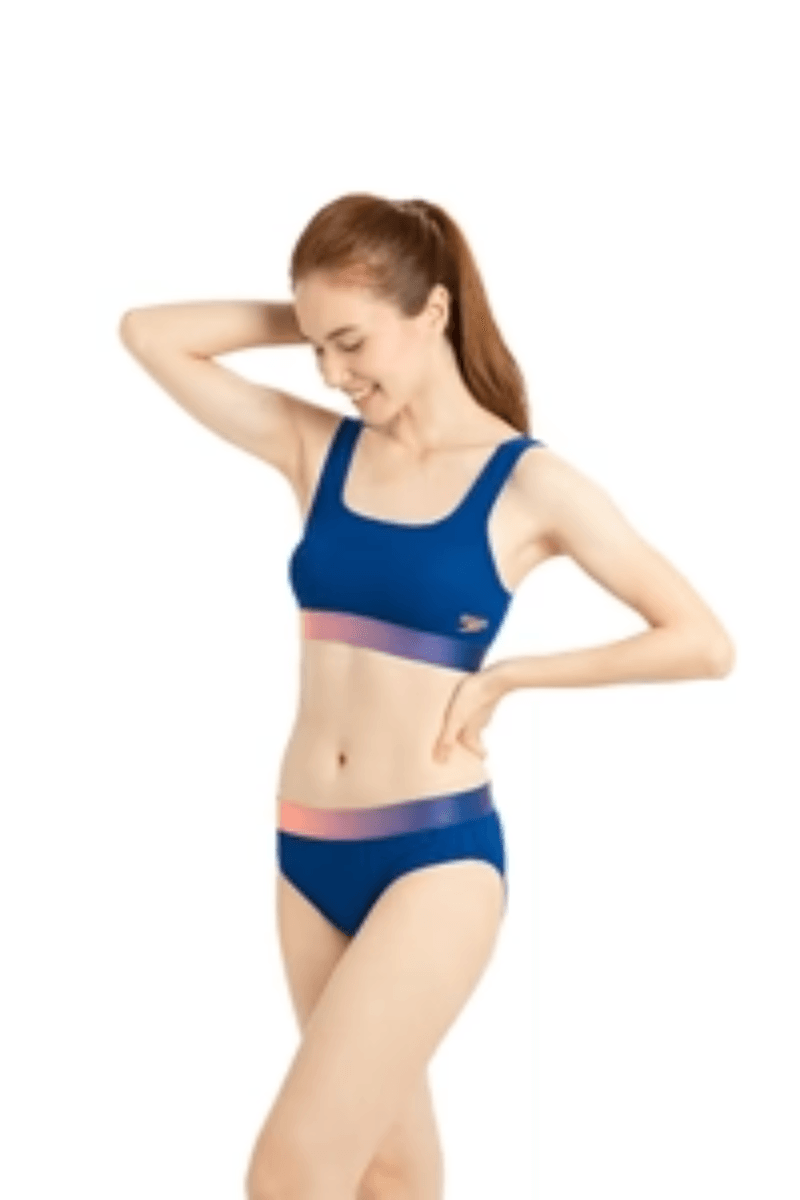 Speedo Placement Deep U Back 2 Piece.