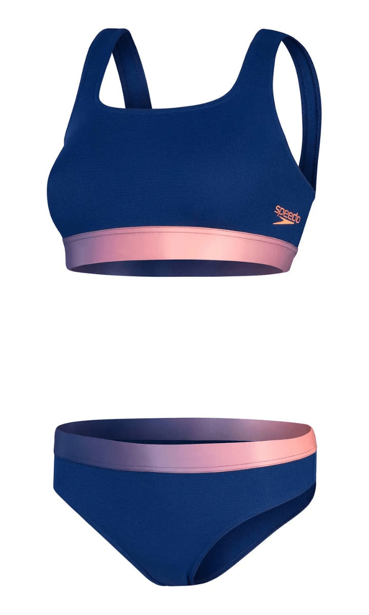 Speedo Placement Deep U Back 2 Piece.