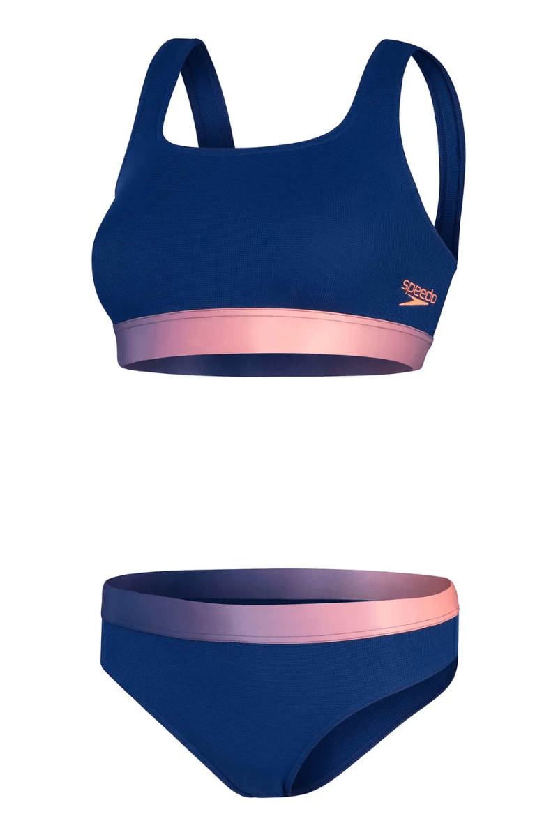 Speedo Placement Deep U Back 2 Piece.