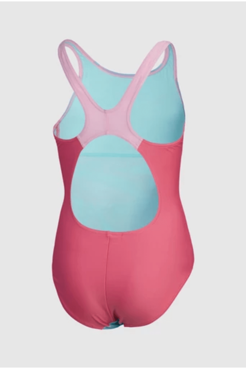 Junior Speedo Girls Racer Placement Pulse Back.