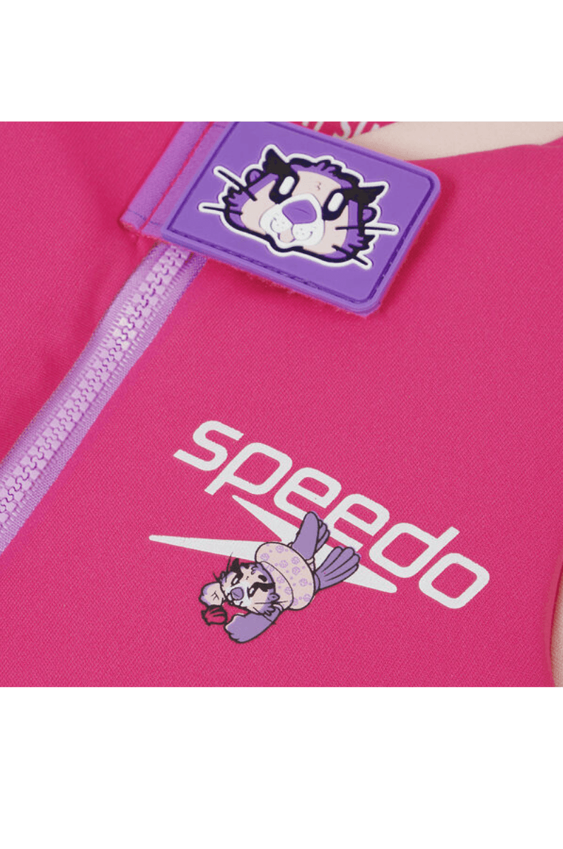 Speedo Toddler Character Printed Float Suit One Piece - Pink/Purple - 8-1225814683.