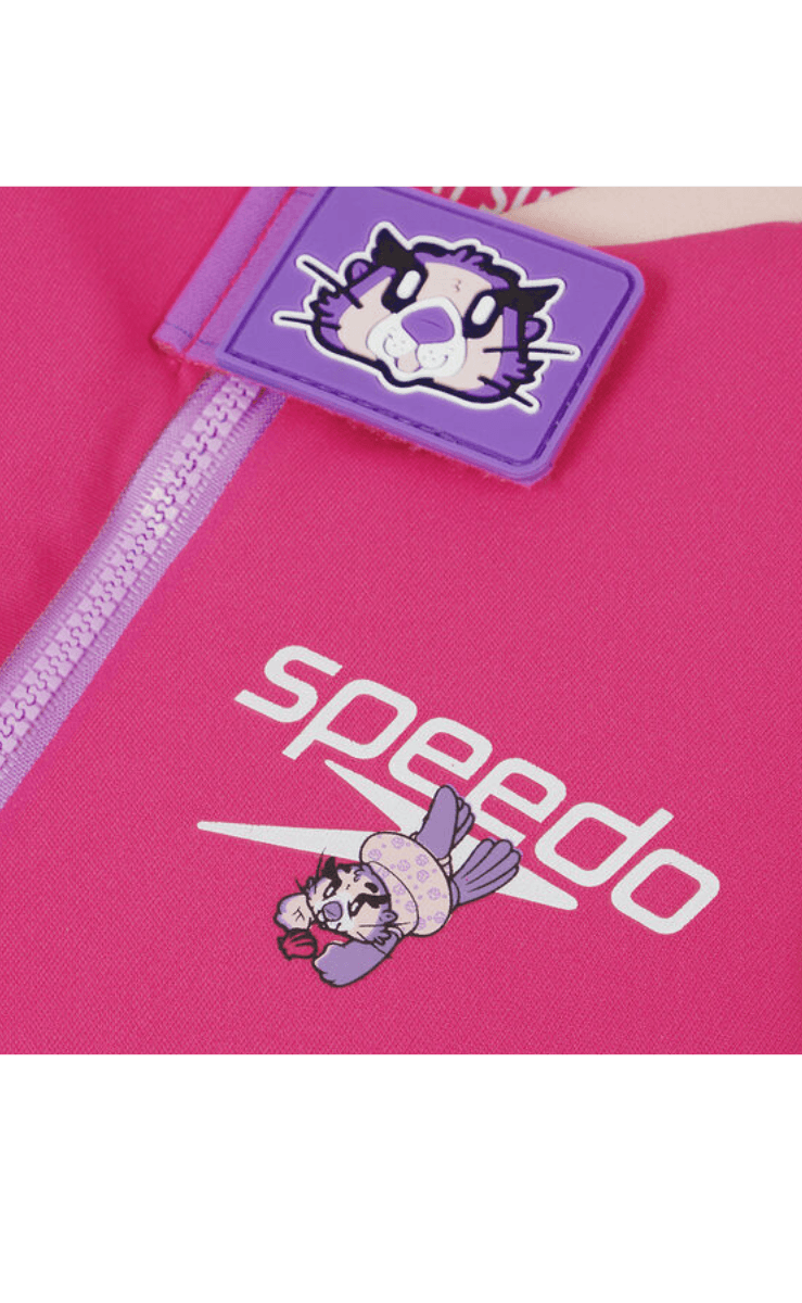 Speedo Toddler Character Printed Float Suit One Piece - Pink/Purple - 8-1225814683.