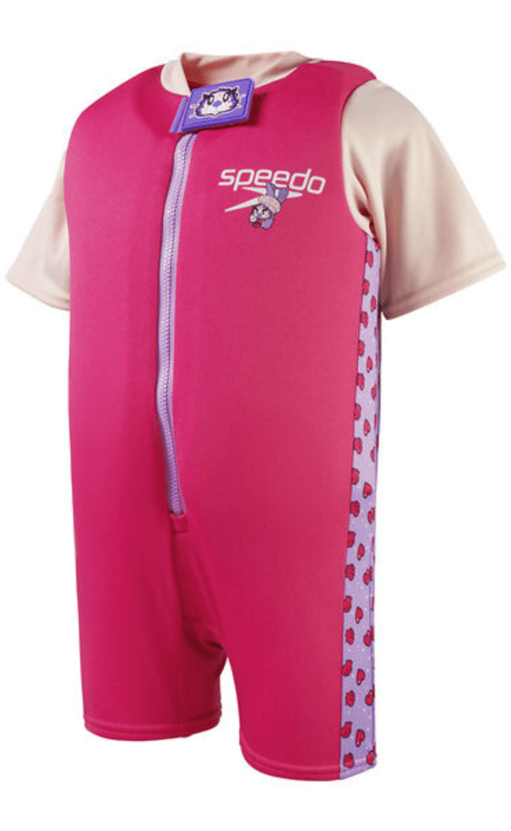 Speedo Toddler Character Printed Float Suit One Piece - Pink/Purple - 8-1225814683.