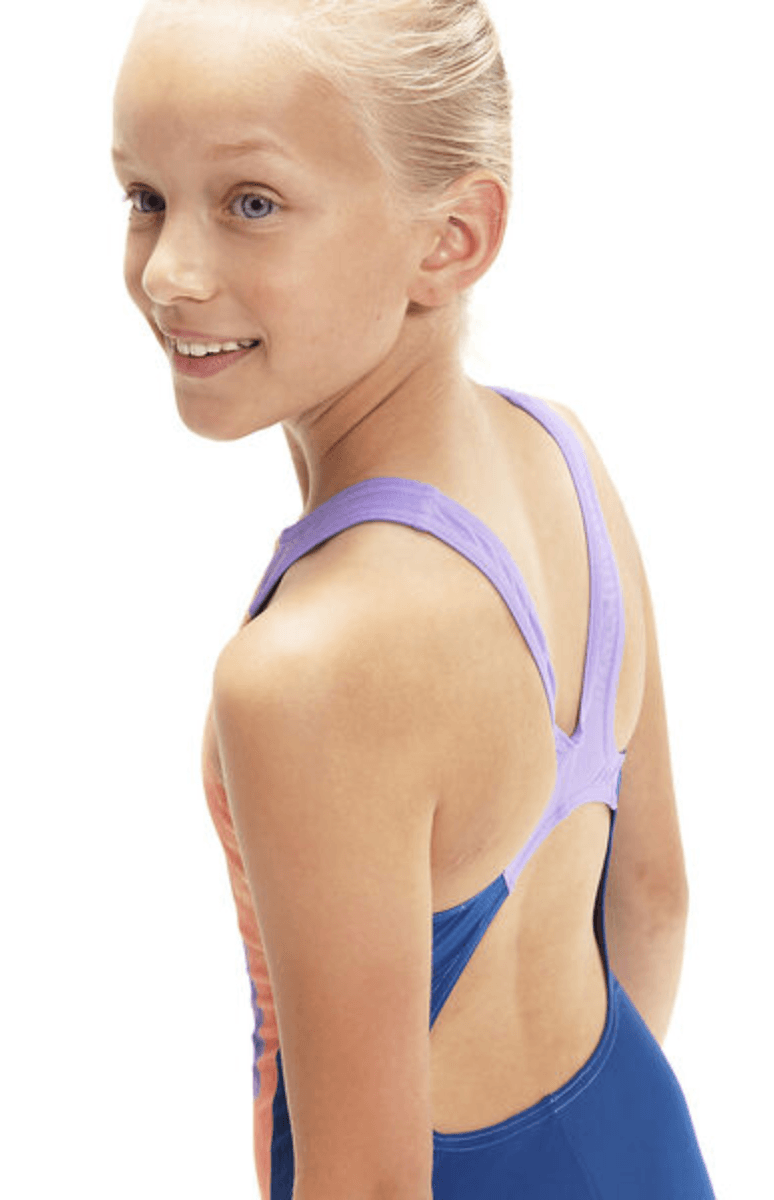 Speedo Girls Pulse Back Racer One Piece.