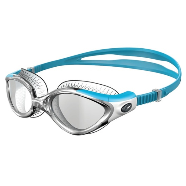 Speedo Futura Biofuse Flexiseal Swim Goggles - Turq/Clear - 8-11312C105.