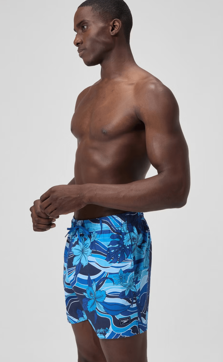 Speedo Men's Printed Redondo Edge Volley 16" Short - Peacoat.