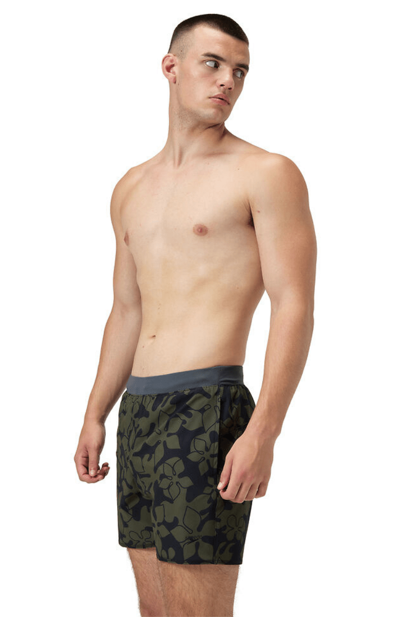 Speedo Mens Lookout Print Volley 16" Short - Deep Olive.
