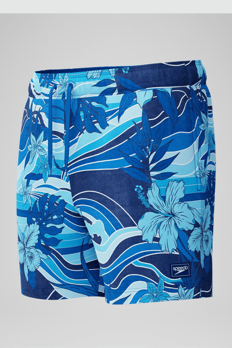 Speedo Men's Printed Redondo Edge Volley 16" Short - Peacoat.