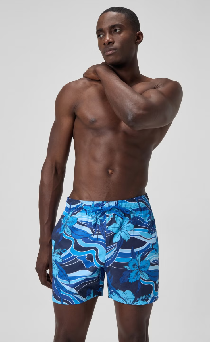 Speedo Men's Printed Redondo Edge Volley 16" Short - Peacoat.
