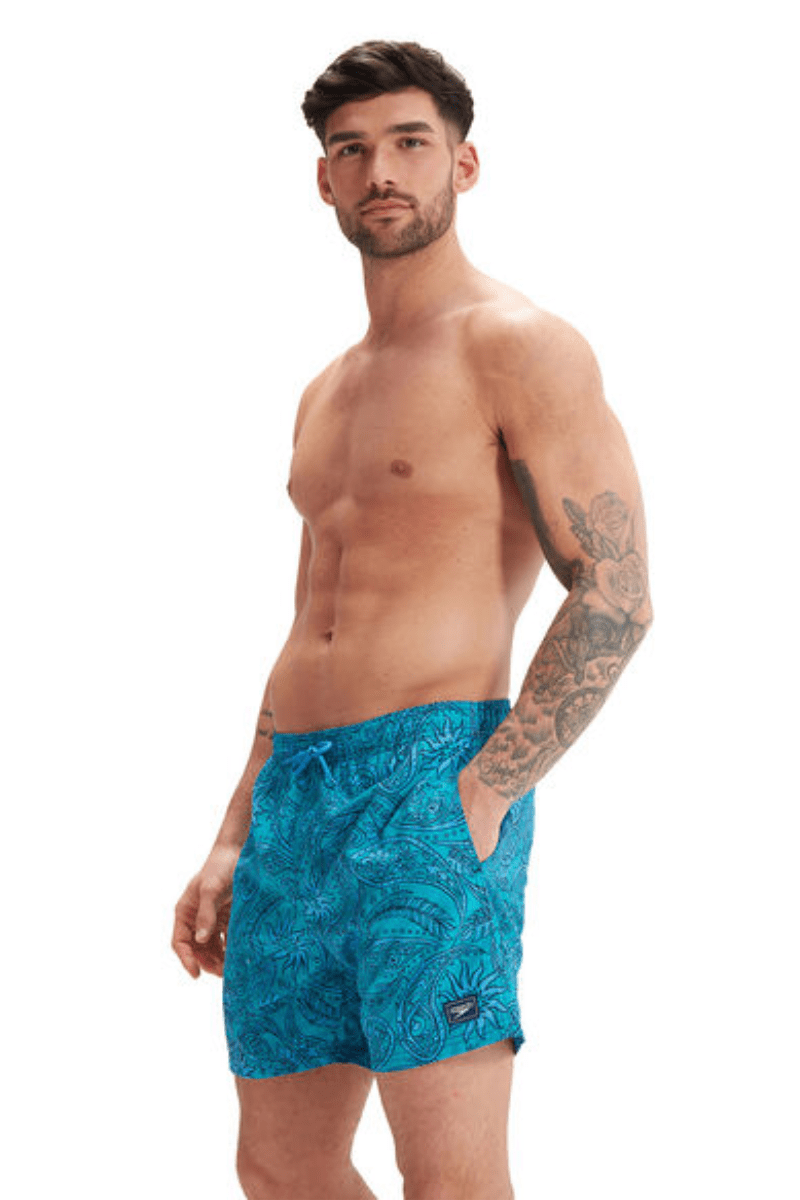 Speedo Mens Aqua Printed 16 Inch Leisure Watershort.