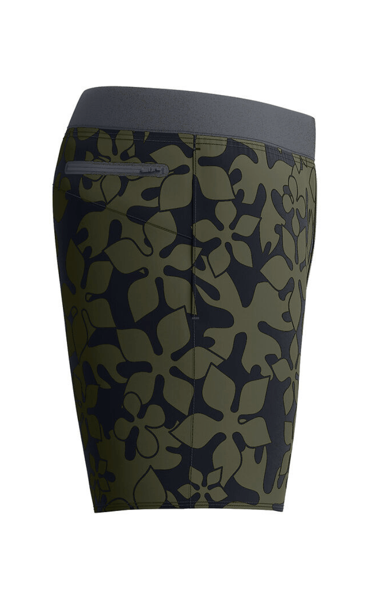 Speedo Mens Lookout Print Volley 16" Short - Deep Olive.