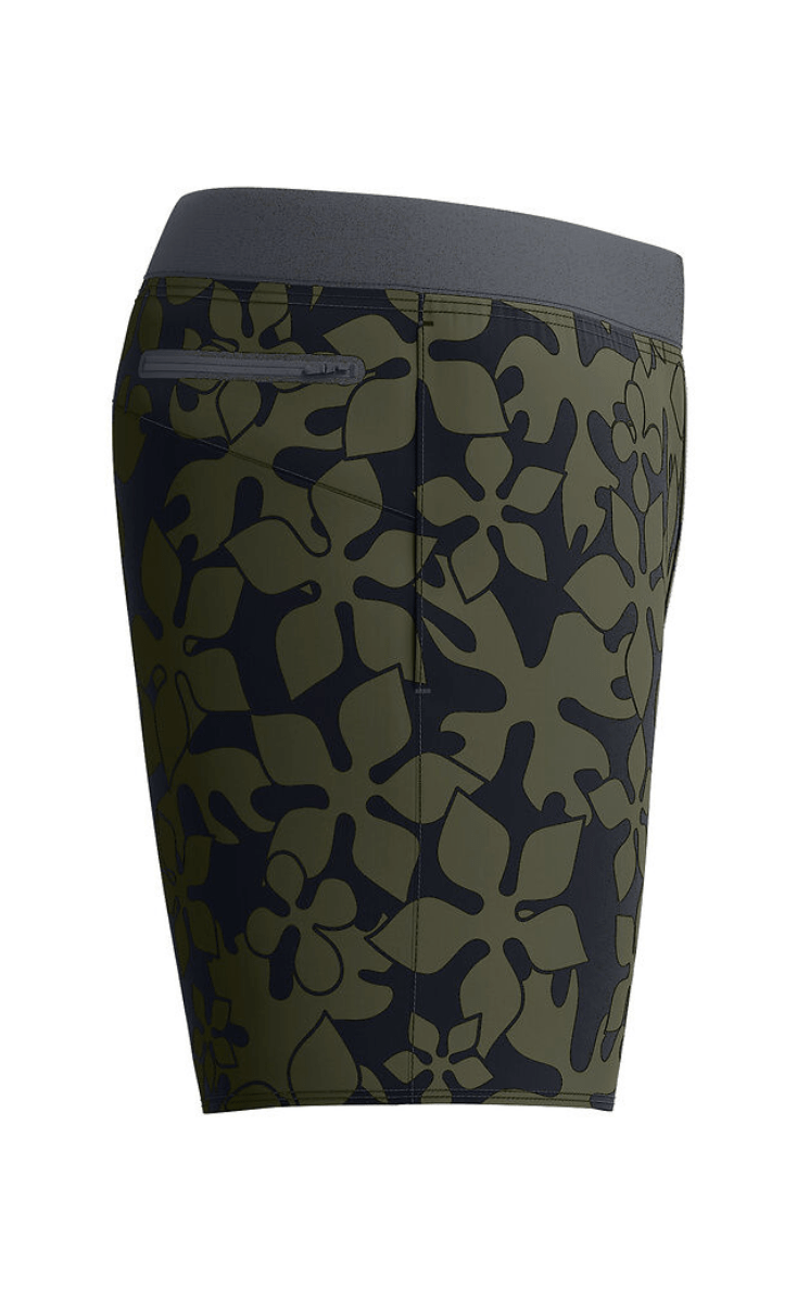 Speedo Mens Lookout Print Volley 16" Short - Deep Olive.