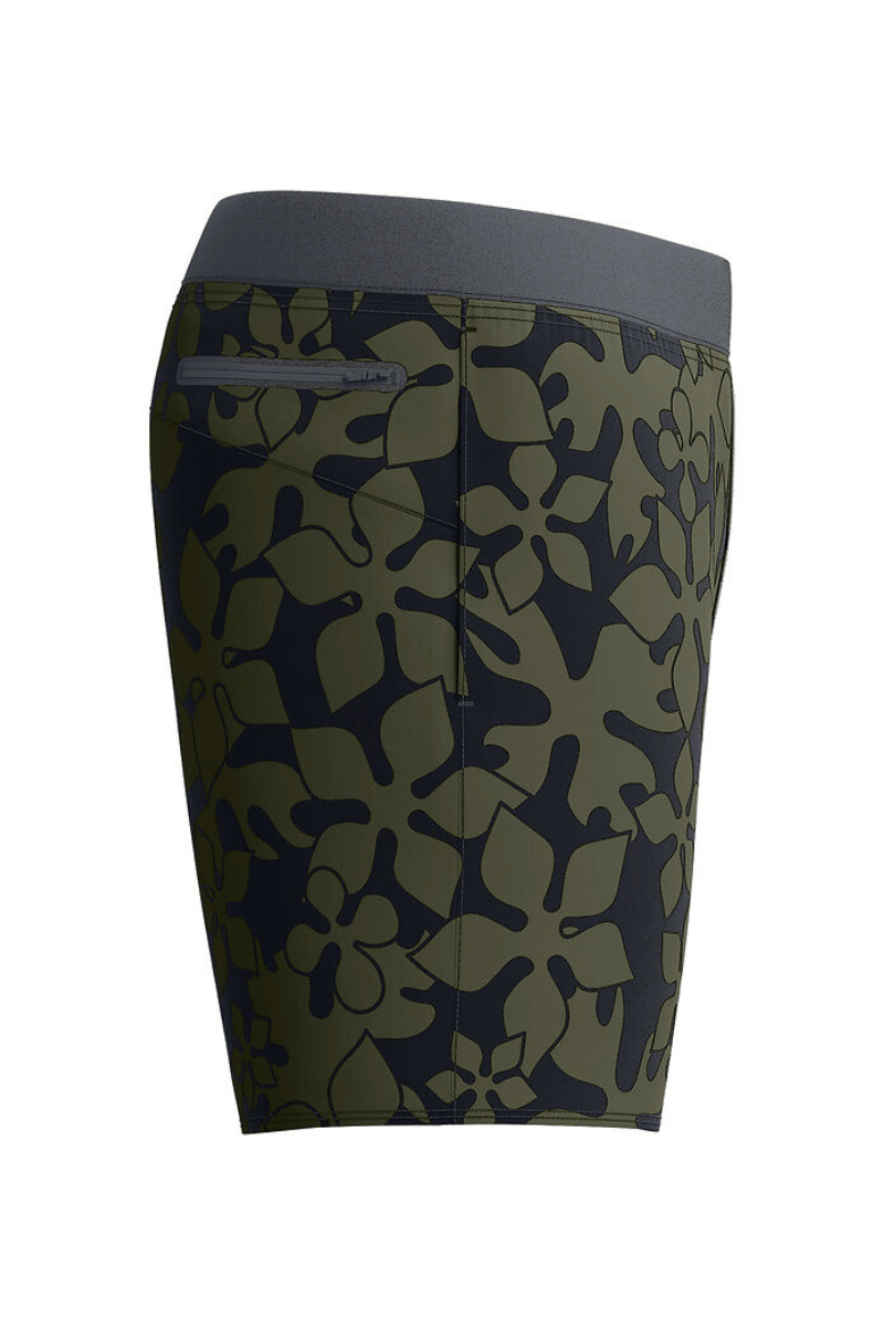 Speedo Mens Lookout Print Volley 16" Short - Deep Olive.