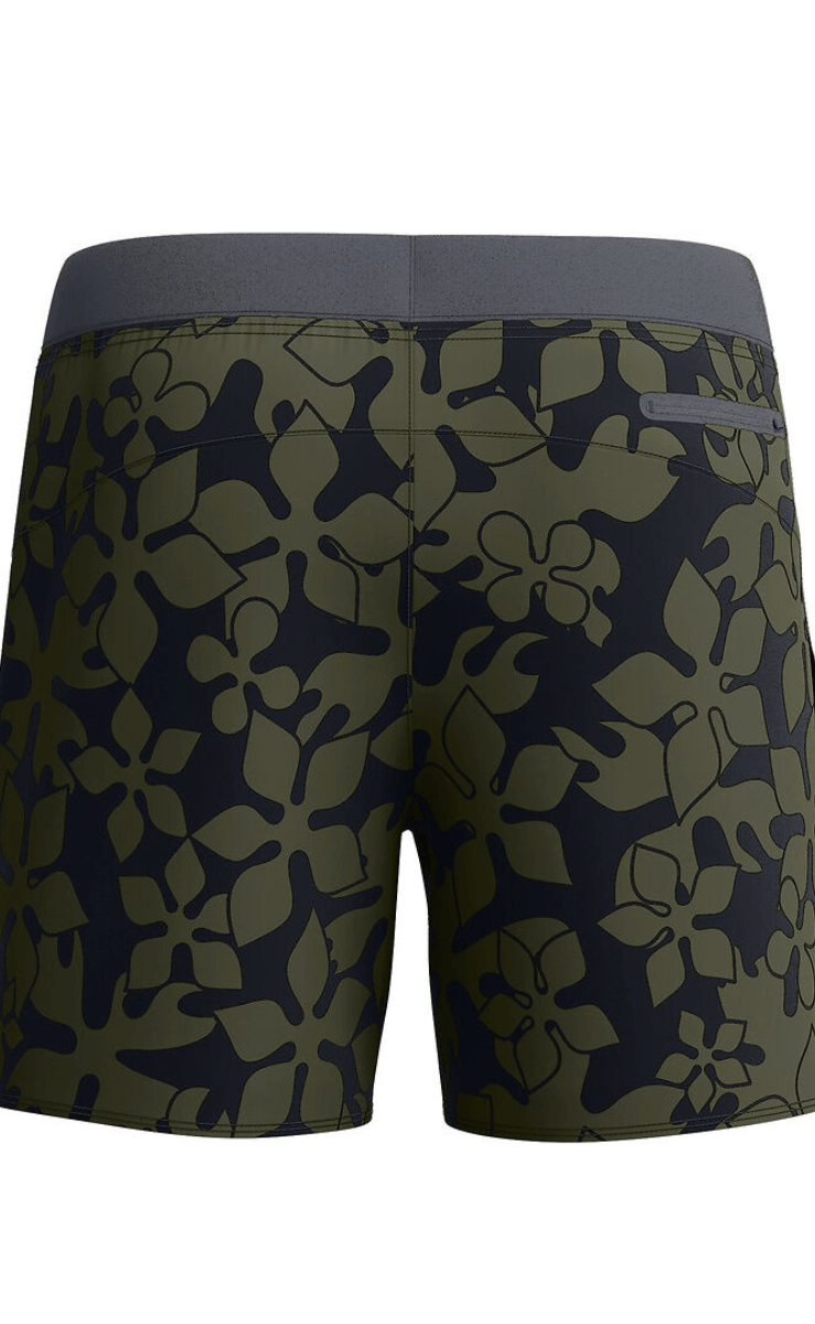 Speedo Mens Lookout Print Volley 16" Short - Deep Olive.