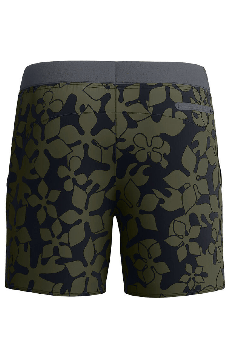 Speedo Mens Lookout Print Volley 16" Short - Deep Olive.