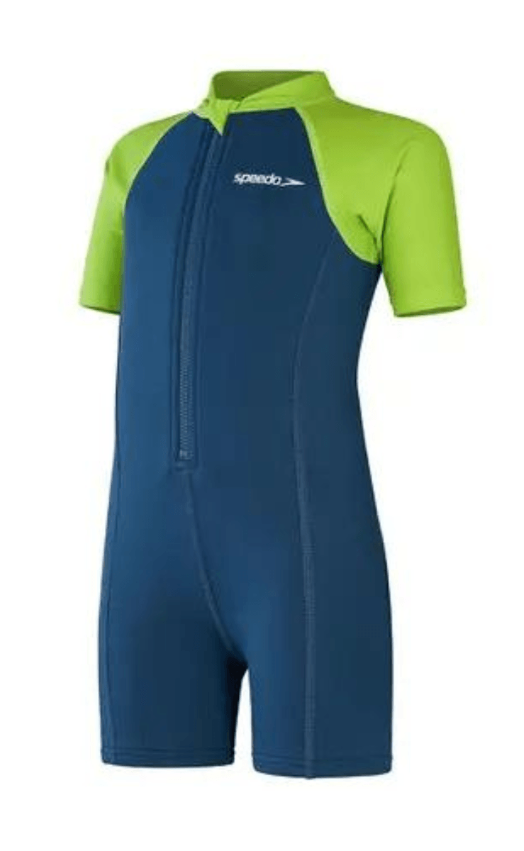 Speedo Toddler Boys Wetsuit One Piece -Blue/Green.