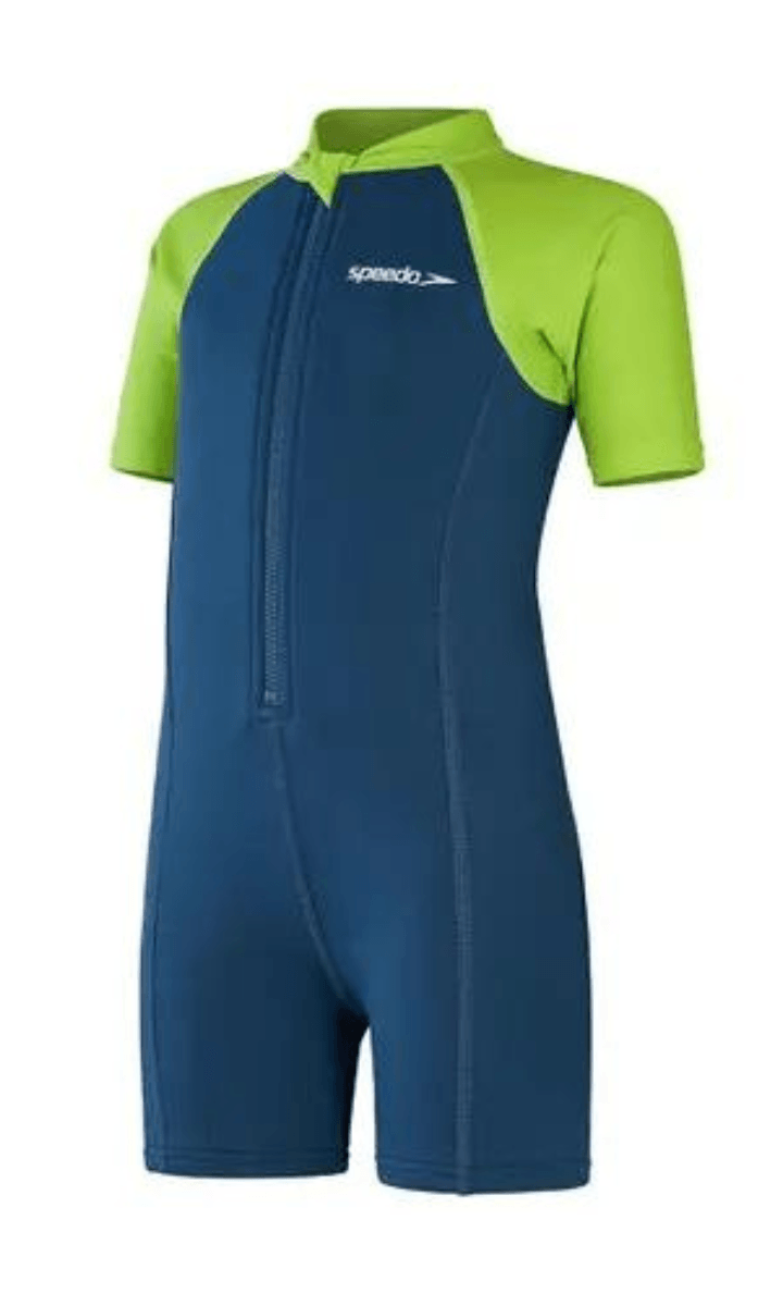 Speedo Toddler Boys Wetsuit One Piece -Blue/Green.