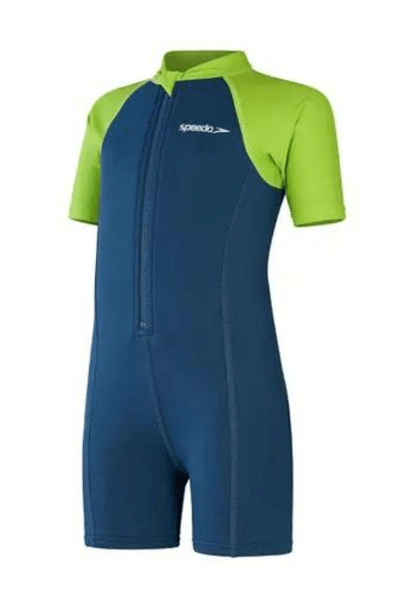 Speedo Toddler Boys Wetsuit One Piece -Blue/Green.