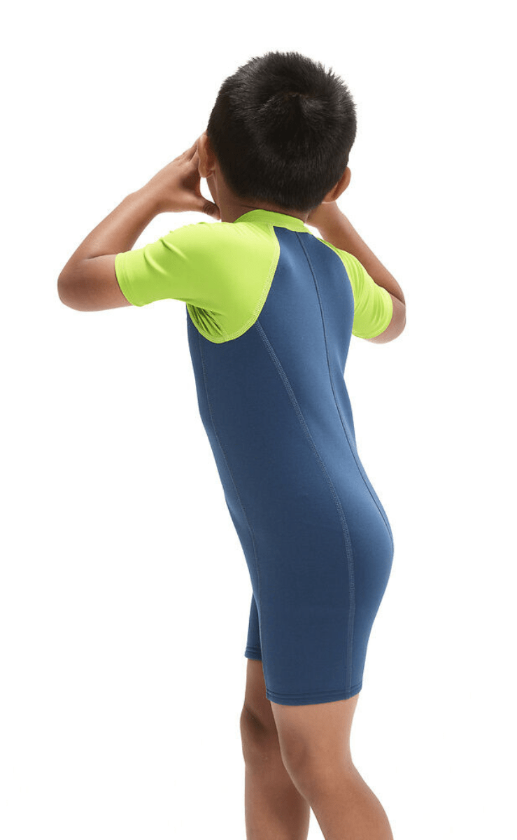 Speedo Toddler Boys Wetsuit One Piece -Blue/Green.