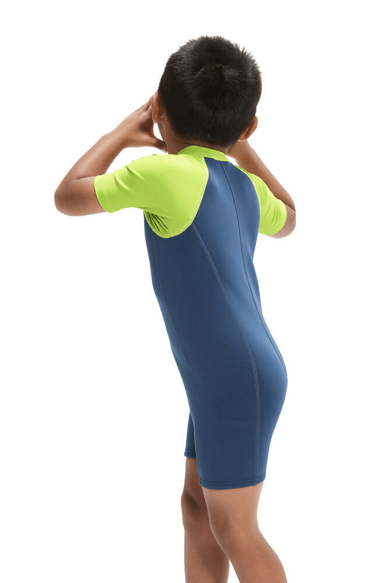 Speedo Toddler Boys Wetsuit One Piece -Blue/Green.
