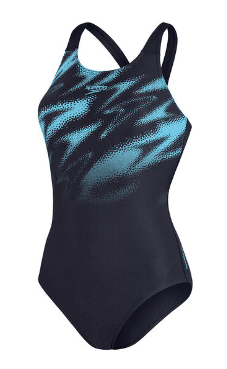 Speedo Women's Hyperboom Placement Print One Piece.