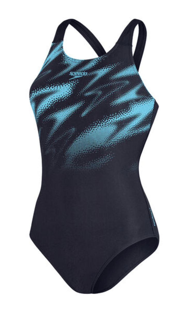 Speedo Women's Hyperboom Placement Print One Piece.