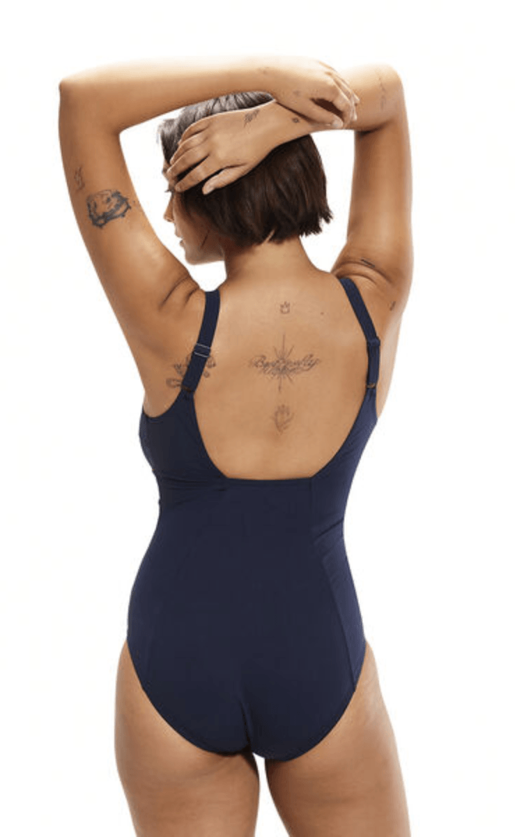 Speedo Womens Shaping Contour Eclipse Printed One Piece.
