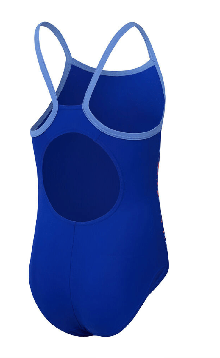Speedo Girls Placement Print Thin Strap Muscle Back OP.