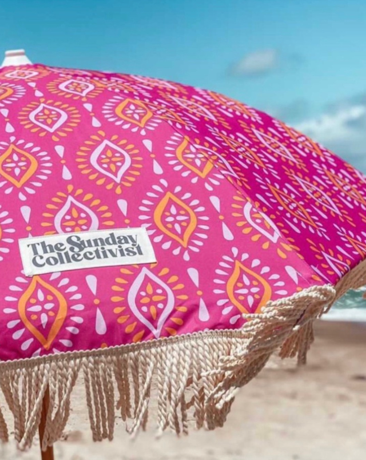 Sunday Collectivist Beach Umbrellas - Made from Recycled Plastic Pacifico.