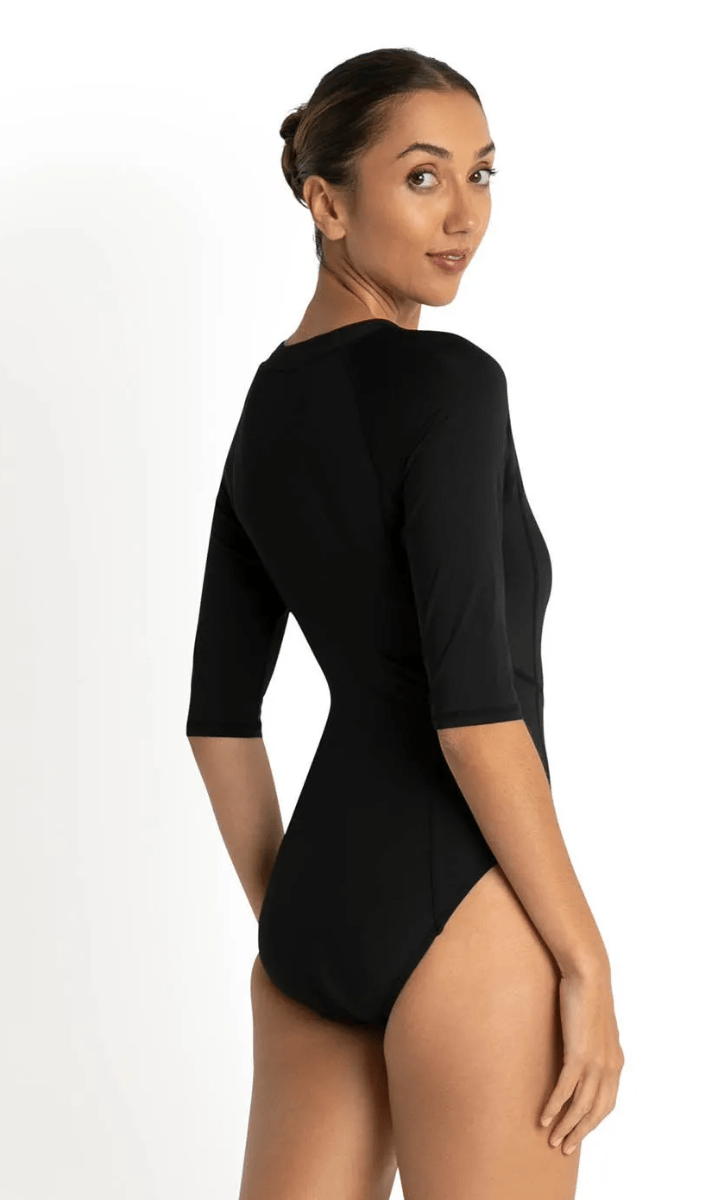 Sunseeker Basix Seasport One Piece Black Seaport Surfsuit.