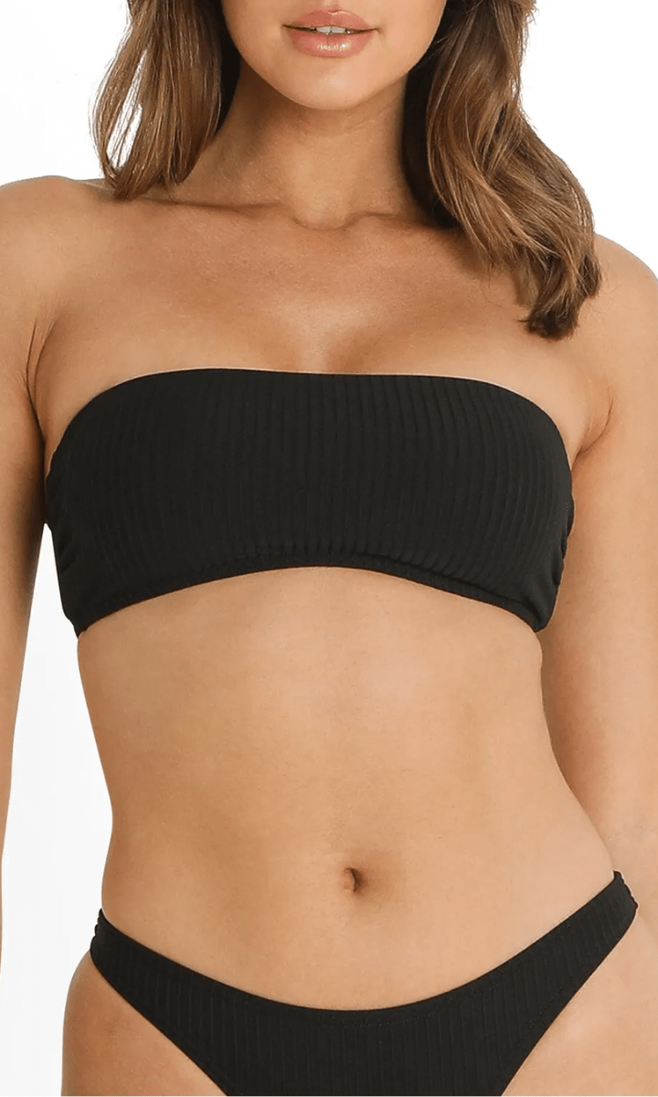 Sunseeker Reset Bandeau Bra Black.