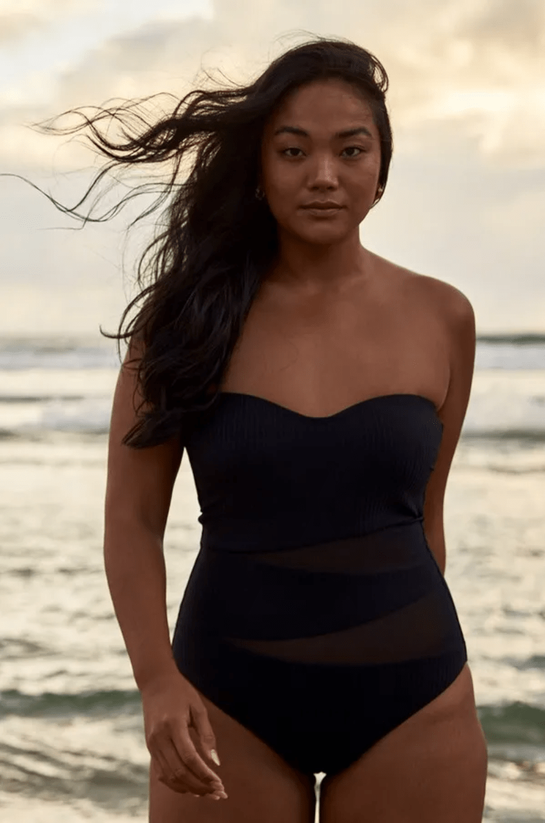 Sunseeker Reset D/DD Mesh Bandeau One Piece.