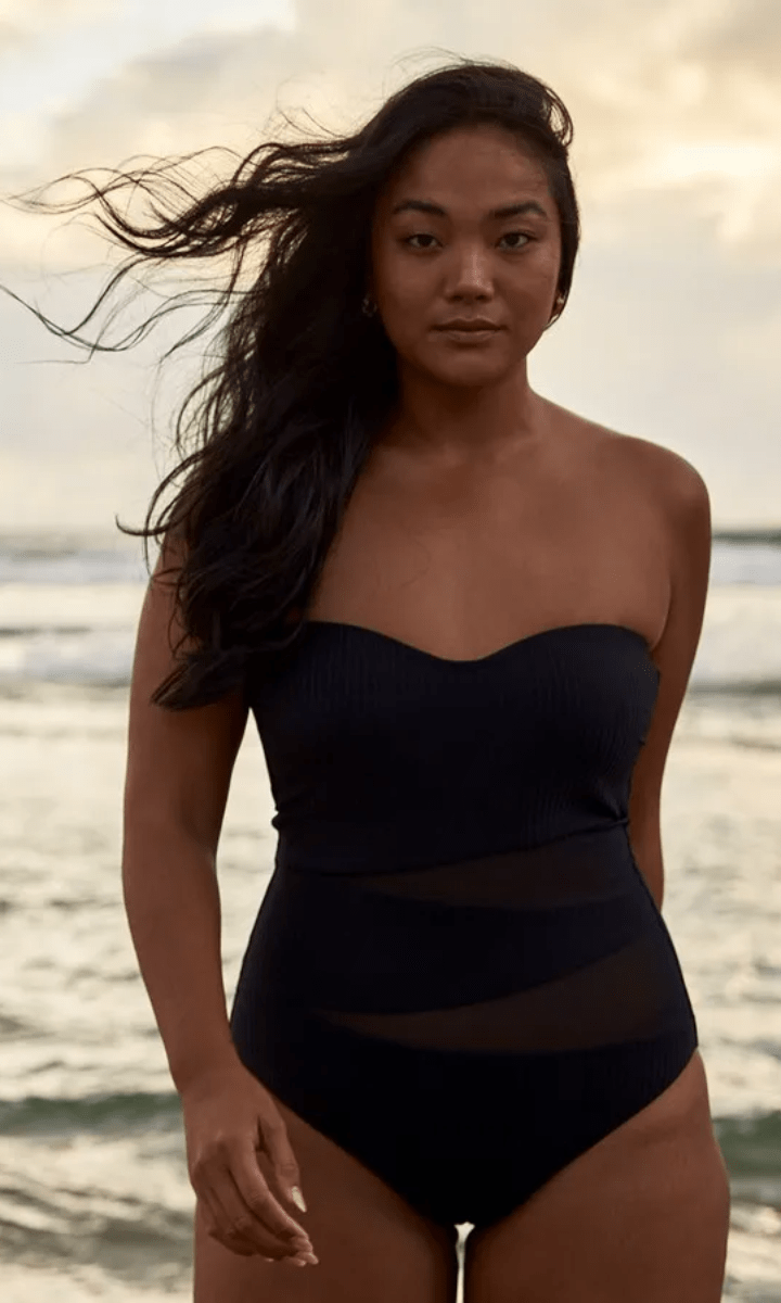 Sunseeker Reset D/DD Mesh Bandeau One Piece.